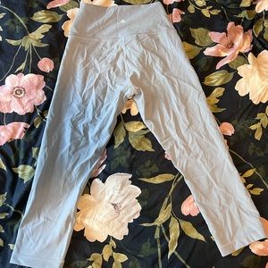 Cropped Baby Blue Lululemon Leggings
